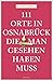 111 Orte in und um Osnabrück, die man gesehen haben muss: Reiseführer