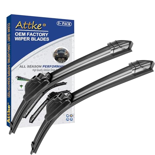 ATTKE OEM Quality Front Windscreen Wiper Blades for Nissan Sentra 2012-2019 (28″+15″ Front Windshield Wiper Blade Set) by ATTKE - Used condition - US$10.90
