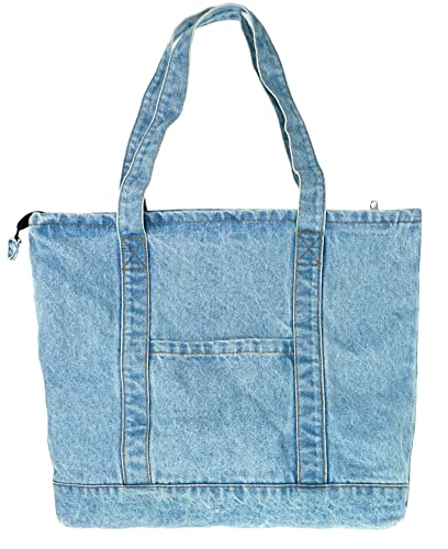Bolsa de lona Yunzh Jeans Bolso de viagem escolar bolsa de ombro, 7lightlips, Medium