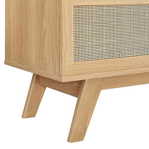 Modway Soma 47" Rattan Tv Stand, Oak #TOP5