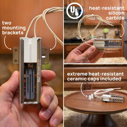 IG9998 Universal Gas Oven Igniter Replacement for Major Brands, Universal Igniter Kit, Gas Stove Igniter & Gas Range Oven Igniter by B&C Ecom LLC