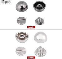 Vista 7 de 20 remaches, remaches de seta con tornillo, botones de remaches en forma de cúpula para cinturón de cuero, bolsa de zapatos, decoración