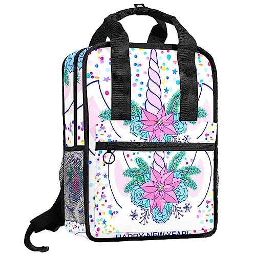 Sac à dos avec fleurs et licorne pour l'école et les sorties de votre enfant