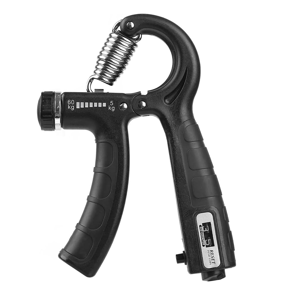 Grip Strengthener - Grip Strength Trainer, 5-60kg Adjustable Hand Exercisers, Hand Squeezer, Forearm Gripper with Thickened Spring for Strong Fingers, Hands, Wrists, Arms (Black)