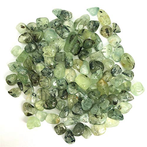 Piedra de Grava de Cristal de Cuarzo de UVA Verde Natural de 50g, 9-15mm, Adecuada for decoración de peceras, Grava de Piedra Natural decoración de la habitación