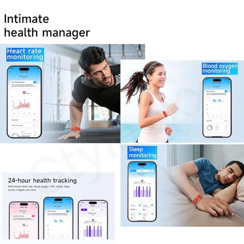 Image of StyleOxx GT Pro Smart Fitness Band,24 /7 Activity Tracking, Heart Rate Monitoring, HRV Analysis, Stress and Sleep Tracking, 30+ Days Battery Life, Ai-Analysis,Subscription Free App (Orange Silicone)