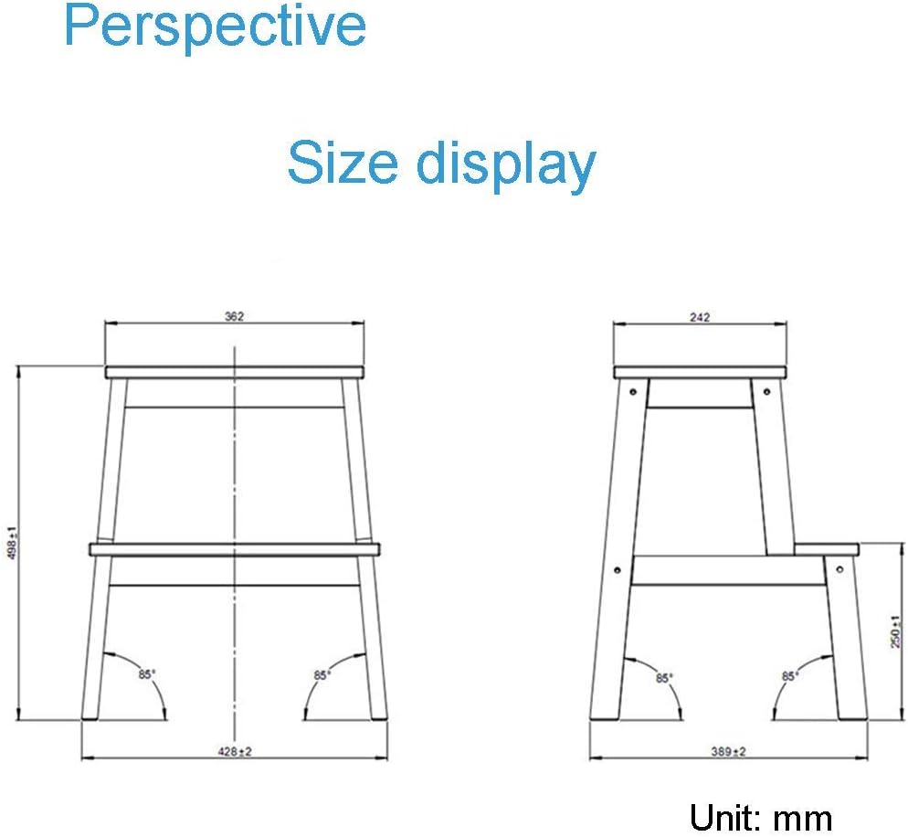 Wooden Step Stool High Places in Kitchen, Bathroom, Closet Folding Step Stool Small Foot Stools Wooden Ladder Staircase Shelf Stepladder Widened Multifunction Safety Shoe Bench Kit