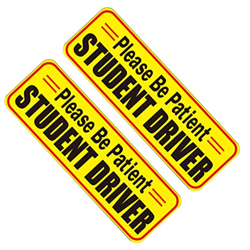 Autocollants réfléchissants voiture iplusmile lot de 3 pour nouveaux conducteurs et sécurité