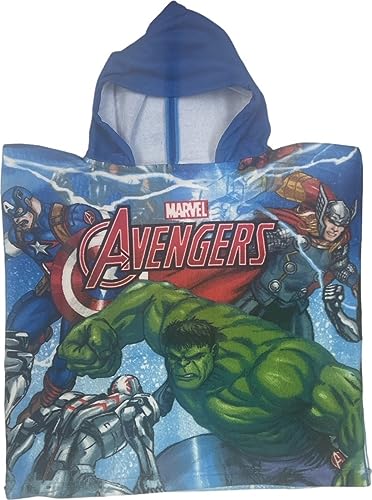 arlis Poncho De Bain Avengers à Capuche - 50 x 100 cm (Poncho Avengers)