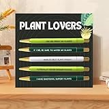 Plant Lovers Pens,Funny pens,5PCS Personalized Vibrant Funny Quotes Word,Gifts for Him Her Boyfriend Girlfriend,To My Love(Plant Lovers)