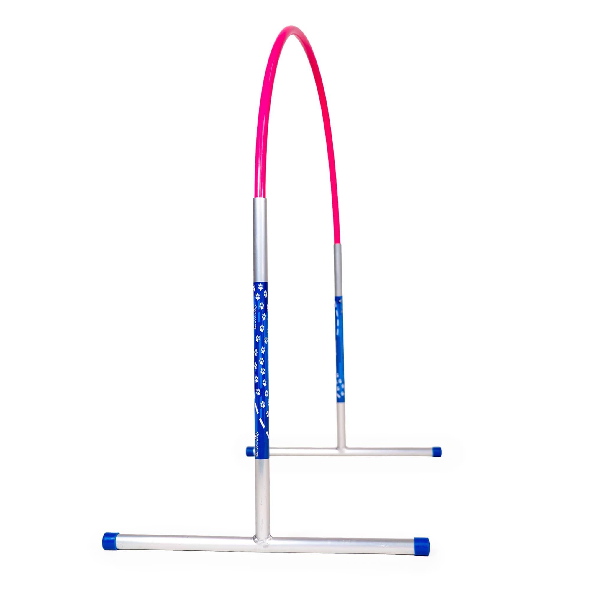 Callieway Hoopers Agility Hoops aus Aluminium, 6er Set ohne Mittelstrebe, frei formbar & universell verstellbar, VDH & NADAC konform