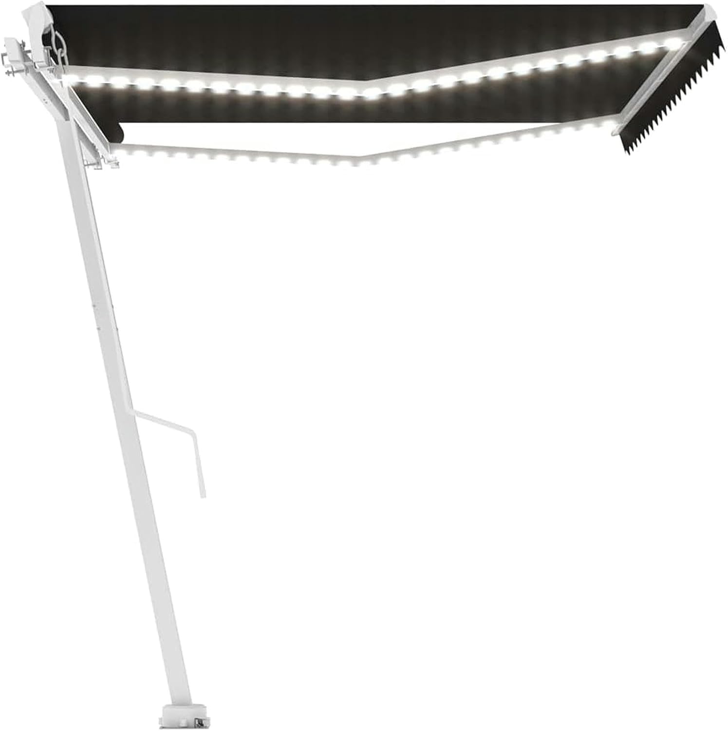 Manual Retractable Awning Awning Retractable Patio awnings Remote sunsetter Manual Door Window Sunshade shelter Outdoor Canopy Exterior Shade carpa（Frame Included ）