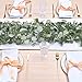 Dolicer 2 Packs 6FT Artificial Eucalyptus Garland, Faux Greenery Garland Hanging Fake Silver Dollar Eucalyptus Leaves Vines for Wedding Backdrop Arch Table Wall Party Home Decor
