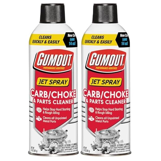 Gumout 800002231 Carb/Choke Carburetor Cleaner Spray, Carb Intake Valve Cleaner, Cleans Gum, Varnish & Dirt Inside & Outside Carburetor Chamber & Prevents Future Build Up 14Oz. (Pack of 2)