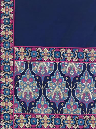 Image of PURVAJA Women's Jacquard Semi-Stitched Lehenga choli
