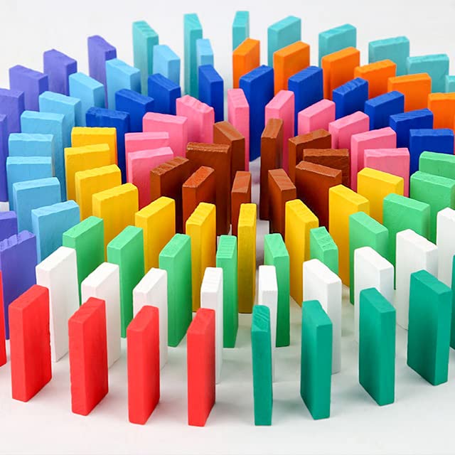 AEXONIZ TOYS Wooden Building Blocks 100Pcs Multicolor Bulk Wooden Dominos Educational Stacking Counting Multiplication Building Block (B0B1VGY46C) Amazon Price History, Amazon Price Tracker
