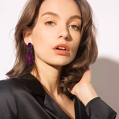 EVER FAITH Orecchini Donna da sposa Rombo