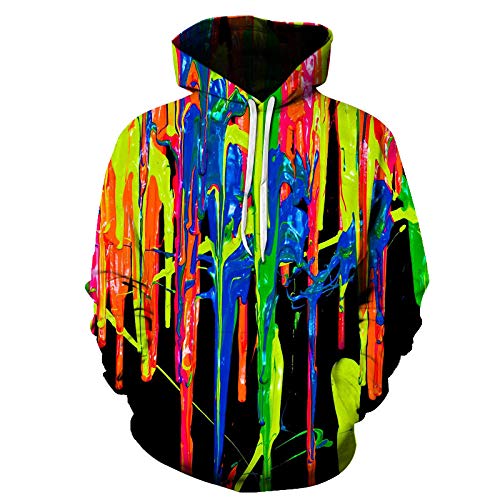 Sweat à capuche unisexe enfant pull imprimé rigolo 4-16 ans