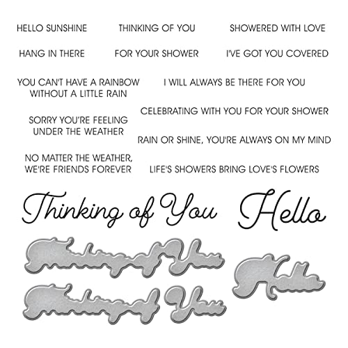 Spellbinders I've Got You Covered Clear Stamp & Die Set from Showered with Love Collection by Vicki Papaioannou, Metal Acrylic, ONE - Image 2