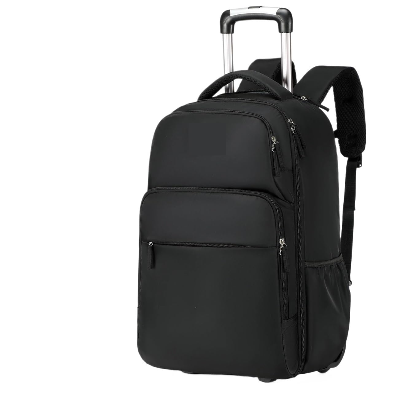 Ppqiru Black School Bag With Wheels Rolling Backpack With Wheels Business Backpack, Waterproof Travel Luggage Bag Schoolbag With Wheels(Black)