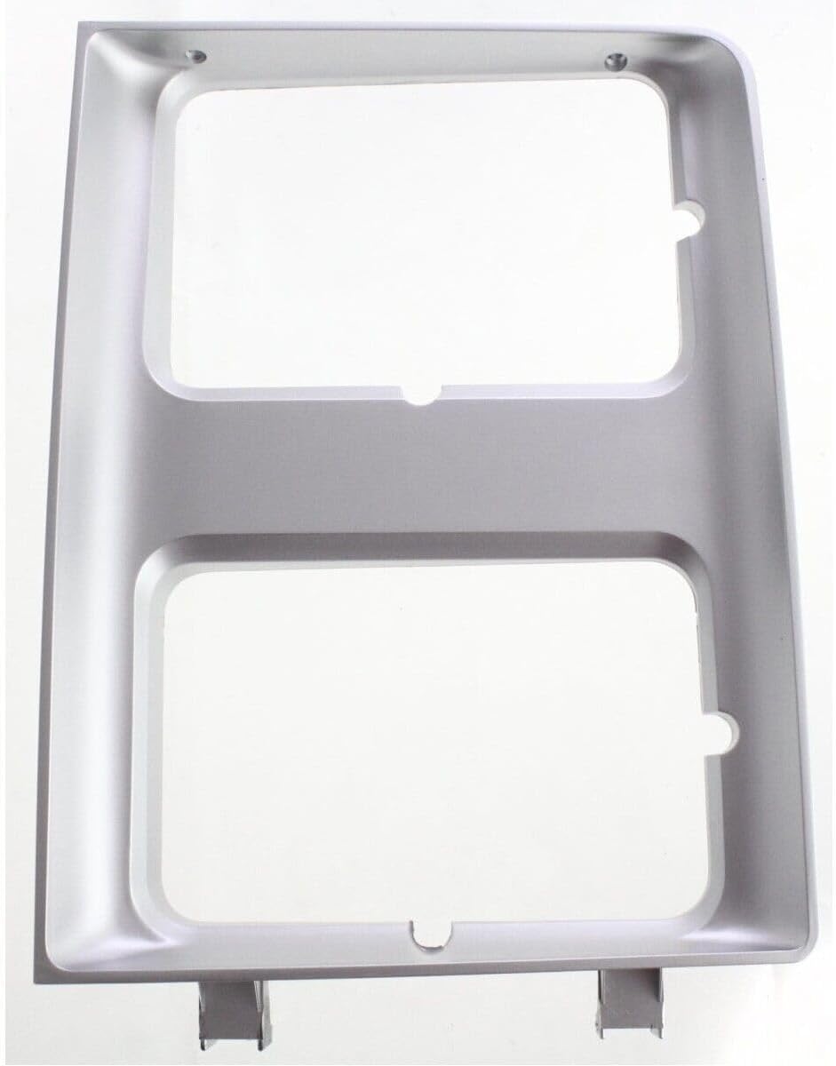 Headlight Door Bezel Doorezels Set of 2 Driver and Passenger Side for GMC for R/V 1500/2500 Suburban 87-8 Silver Pair
