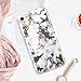 UrbanDrama iPod Touch 6 Case, Touch 5 White Marble Pattern Clear Slim Fit Anti-Scratch Soft TPU PC Protection Case for iPod Touch Case 6th Generation iPod Touch 5, White Marble