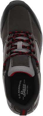 Bass Mens Trailway Lo Outdoor Walking Hiking Shoe, Charcoal/Black, 8.5 M