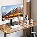 Rfiver Universal Swivel Tabletop TV Stand for Flat Screens 23 24 26 32 39 40 42 43 Inch, Heavy Duty Center Pedestal Stand Replacement with Black Tempered Glass Base and Height Adjustable Mount