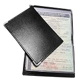 Porta Documentos De Carro E Moto Couro Carteira Fina (Preto)