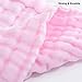 Peonita Baby Washcloths – 6 Pack Soft Muslin Cotton Face Towels for Newborn Girls – All Pink – Reusable & Gentle Baby Wipes – Shower Gift for Baby Girl – 10x10