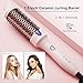 K&K 1.5 Inch Ceramic Tourmaline Ionic Curling Brush Volumizer - Hot Brush Creates Root Volume & Loose Curls, Volume Curls, Hair Styling Tool