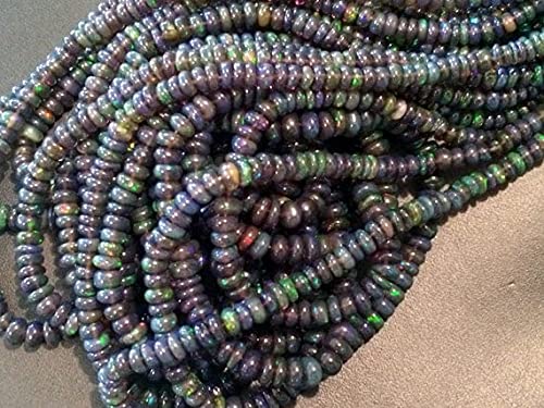 Opale noire naturelle de Welo AAA en rondelles de 4.5mm pour réparer et concevoir vos colliers