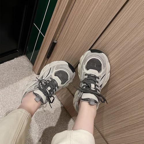 Kids Lace Sneakers Outdoor Running Non Slip Sport Shoes Cute Breathable Boys Girls Mesh Padded Sneakers for Toddler2