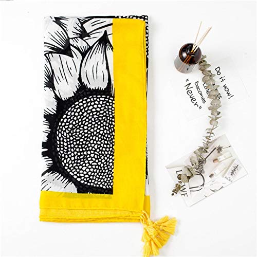 Châle en coton foulard classique square pour femme protection solaire