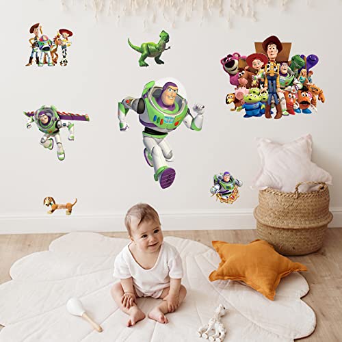 Large Cartoon Wall Decals Realistic 3D Cartoon Diy Collection Kids Wall Stickers Peel And Stick For Kids Nursery Bedroom Living Room Classroom Decor Gift Supplies (15.7 X 31.5 In） #TOP2