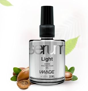Image – Hair Serum - Treated Hair – Enhances Shine, Reduces Frizz, and Protects – Lightweight and Non-Greasy Formula – 1.0 Fl Oz (1 Fl oz (1-Pack), Light Serum)
