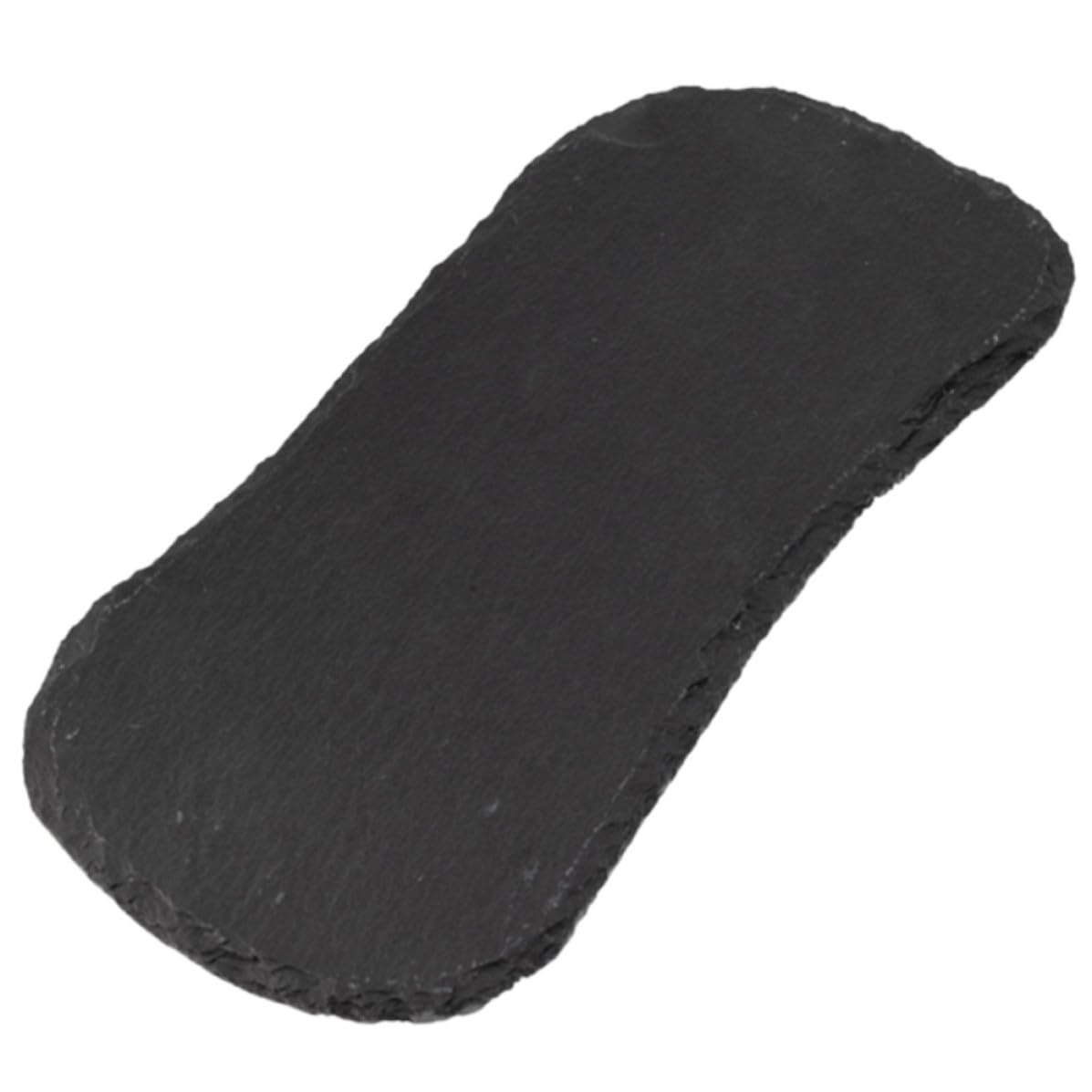 Nierenförmige Schieferplatte Schwarz aus Naturstein mit 1,5cm Stärke als Servierplatte für Gäste und Charcuterie Satz Zuhause oder Restaurant