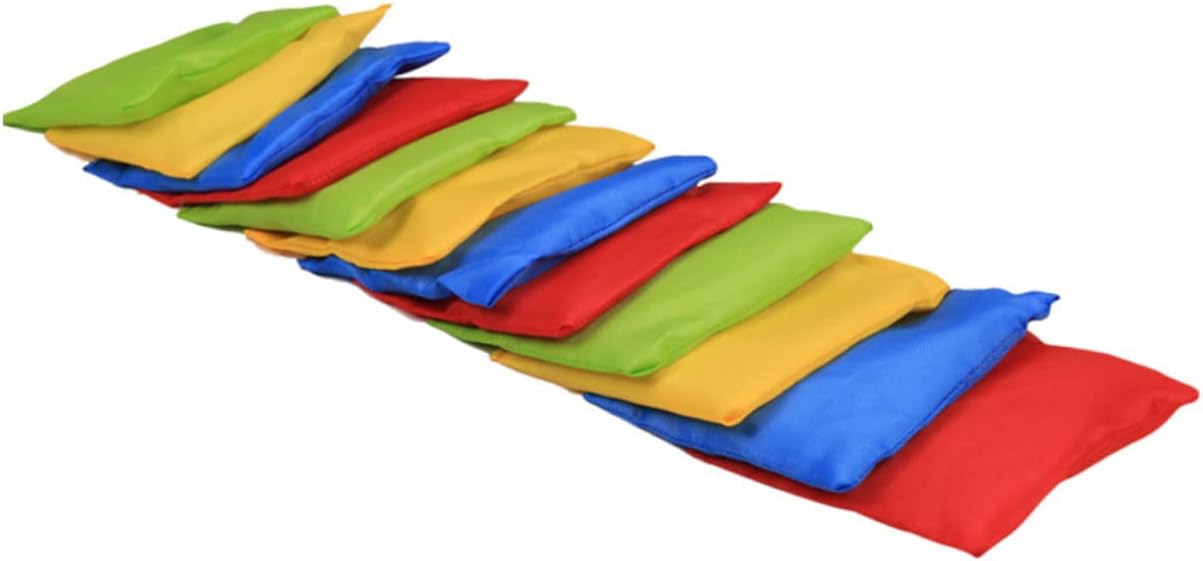 Bean Bag Toss Catch and Girls Bean Bags Toy Preschooler Bean Bag Toss Game Assorted Bright Colors Easy to Play 12 Pieces Red*3 Yellow* Blue* Green*3
