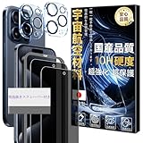 【硬度10H - 宇宙航空材料】 対応 iPhone 15 Pro Max ガラスフイルム 覗き見防止 ガイド枠付き 【2+2 枚セット】 iphone15 pro max フィルム 2枚 + レンズ保護フィルム 2枚 アイフォン15プロマックス プライバシーフィルム 液晶 保護フィルム 強化ガラス 【 耐衝撃 飛散防止 超薄 厚さ0.26mm 気泡ゼロ 3D Touch対応 高感度 撥油性 指紋防止 超耐久 ラウンドエッジ加工 】 SNKIP15PMFK4