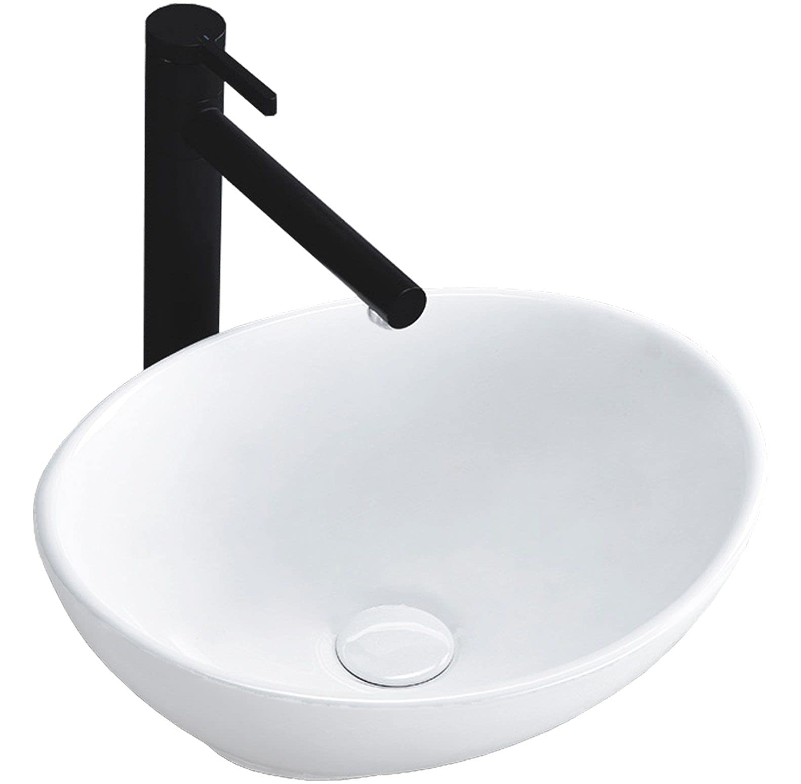 Rea - Lavabo Da Appoggio Sofia Mini White Lavabo Bagno 340 X 270 X 130 mm Ceramica (Bianco)