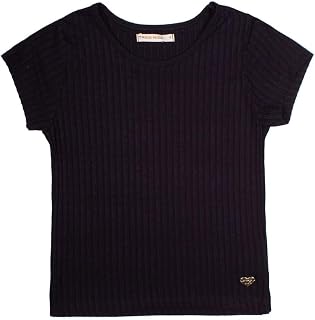 Blusa Infantil Feminina Canelada Trick Nick Preto