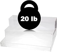 Vista 5 de Estante de 3 niveles montado para botellas, expositor de acrílico transparente para joyas, pop, botellas, cupcakes/coleccionables, soporte