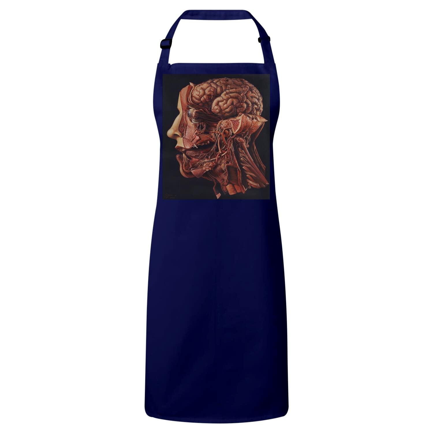 Tablier cuisine navy premium à gravure médicale anatomique - 4