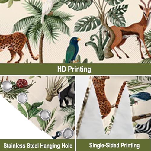 Rideau de douche aventure de qualité supérieure en tissu lavable - 6