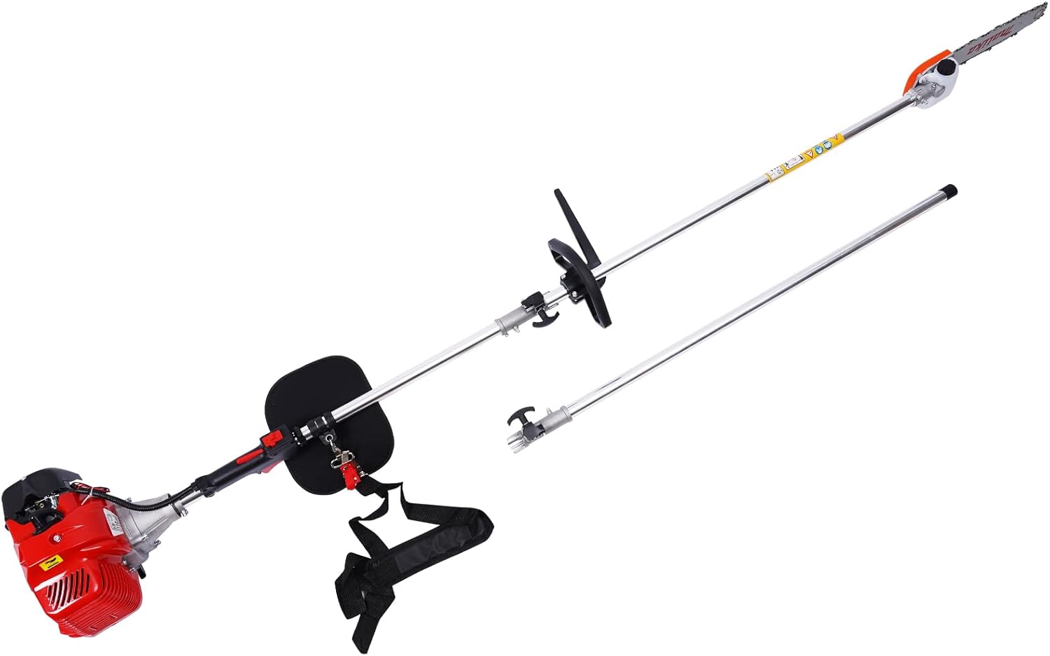 Gas Powered Pole Saw 15FT Height Reachable Cordless