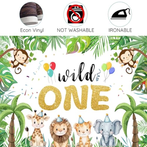 Fondo Fotográfico Safari 7x5 ft para Cumpleaños miniatura 7