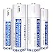 USB Rechargeable Batteries 1.5V/1500mAh Lithium Ion AA Battery with 4-in-1 Micro USB Charging Cable 1.5h Quick-Charge Built-in Integrated Safety Circuit Protection Double A Batteries(4 Pack)