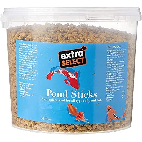 Extra Select Complete Fish Food Sticks, 5 Litre Cover