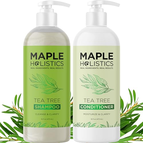 Tea Tree Shampoo and Conditioner Set - Sulfate Free Clarifying