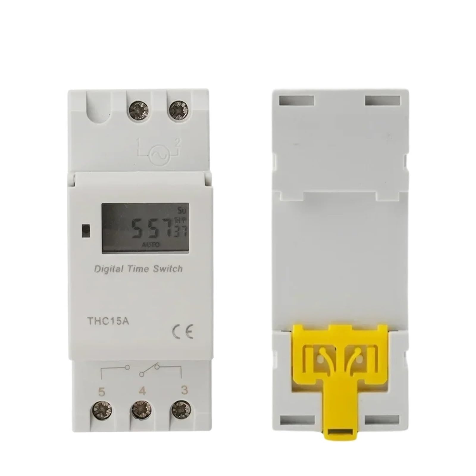 Szyna DIN THC30A THC15A Programowalny elektryczny cyfrowy przełącznik czasu Relay Weekly Day Hour Minute Control DC 12 V 24 V AC 220V (30A, 24 V AC DC)